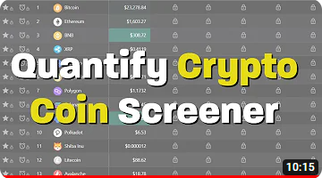 Image of YouTube video on how to use the quantify crypto coin screener